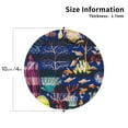 thumbnail image 3 of Bingfone Vintage Sea Inhabitans And Herb Leather Drinks Coasters With Set Of 6,Suitable For Home Kitchen,Coffee Cup Coasters Home Gift, 3 of 9
