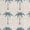 Blue, Sky-blue, Gray, variant on Green Palm Tree Shower Curtain Set - Small 36" x 72" Washable Bathtub Curtain with 12 Hooks, Summer Tropical Botanical Plants Vintage Waterproof Fabric Stall Shower Curtains for Bathroom Décor