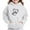 White, variant on LOVZFMLL Hoodies for Girls Casual Heart Print Hooded Sweatshirt Solid Color Long Sleeve Pocket Loose Pullover Tops Little Girls Spring Fall Clothes 4-5 Years