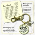 thumbnail image 2 of BFF Heart Gutsy Goodness Bronze Keychain Best Friends Forever Always Womens Gift Jewelry, 2 of 8