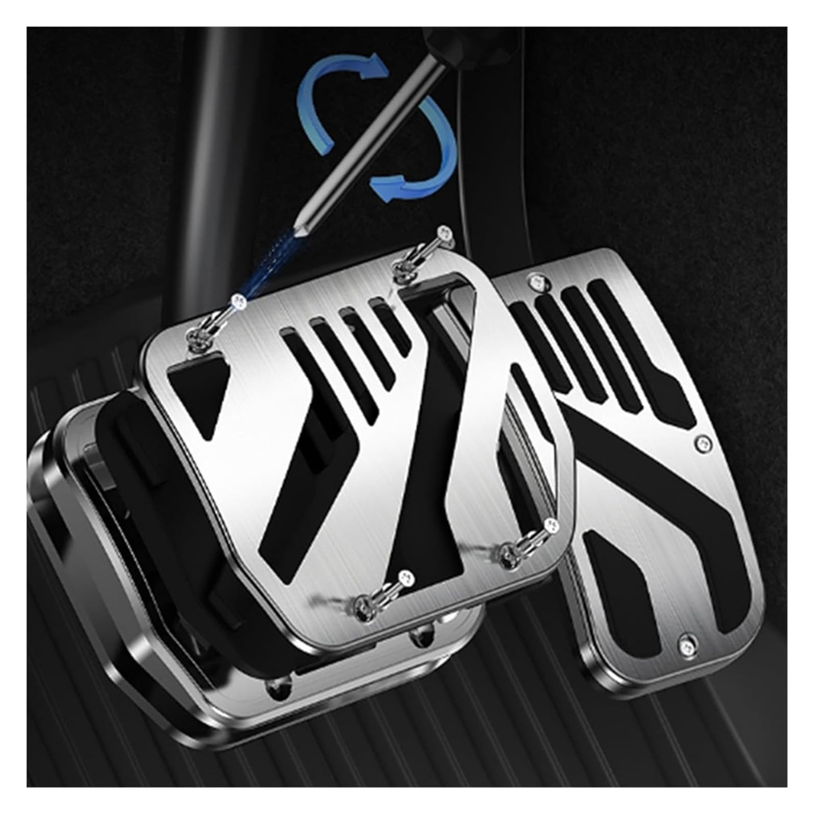 SHDNCYQ Car Foot Pedals Cover Non-Slip Cover Accelerator Pedal Brake Pedal Cover Compatible For Tesla Model 3 Highland Y Juniper
