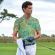 thumbnail image 3 of Balery Colourful Tie Dye Camisa Polo de Hombre con Estampado, de Manga Corta y Tejido Medio, Camisa Tipo Golf Polo-4X-Large, 3 of 6