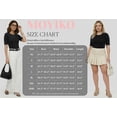 thumbnail image 7 of MOYIKO Half Sleeve T Shirts for Women Summer Trendy Crewneck Tops Spring Casual Slim Fitted Basic Tees, 7 of 7