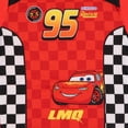 thumbnail image 3 of Disney Cars Pajamas Boy's Lightning McQueen Snug Fit Short Sleeve Pant Set, 3 of 6