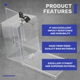 thumbnail image 5 of 1 Pack Acrylic Donation Box with Lock, Clear Ballot Box, 5 of 5