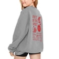 thumbnail image 2 of WOYY Girl's Cute Sweatshirt Preppy Graphic Crewneck Long Sleeve Pullover Top, Sizes 3-14, 2 of 6