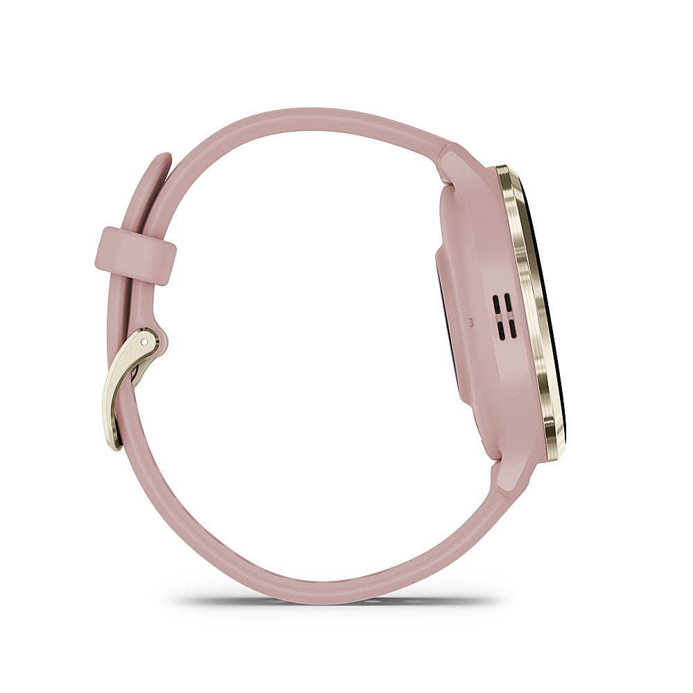 Garmin 010-02785-03 Venu 3S Health Fitness GPS Smartwatch Gold Steel Bezel with Dust Rose Case 41mm Bundle with Premium 3 YEAR CPS Enhanced Protection Pack| Official Garmin USA Dealer