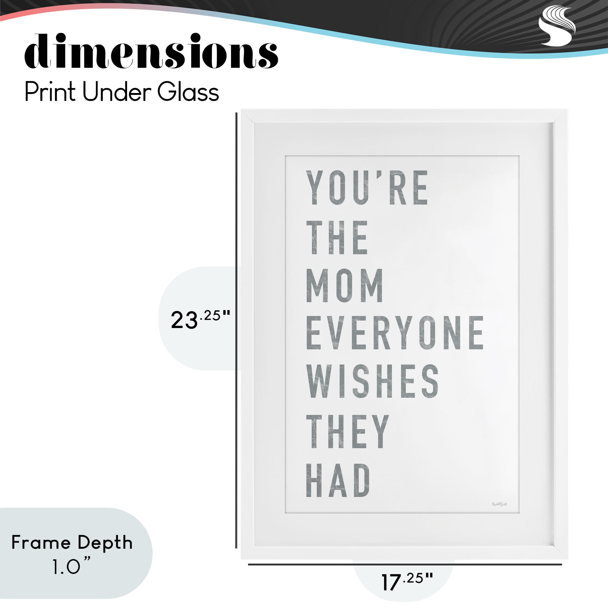 Stupell Industries Mother Appreciation Quote White Framed Print Under Glass, design by Elizabeth Tyndall