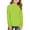 45# Fluorescent Green, variant on Girls Turtleneck Long Sleeve Pullover T-Shirt Soft Warm Stretch Kids Basic Turtle Neck Tops for Girls,White 7-8 Years