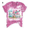 thumbnail image 3 of Guardoinrt T-Shirt en Coton Doux à Manches Courtes Col en V pour Femmes Haut Extensible Complet Chemise à Manches Courtes Rose S, 3 of 6