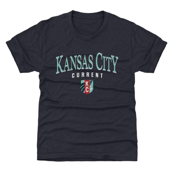 Youth 500 Level Navy Kansas City Current Team Arch Name Graphic T-Shirt