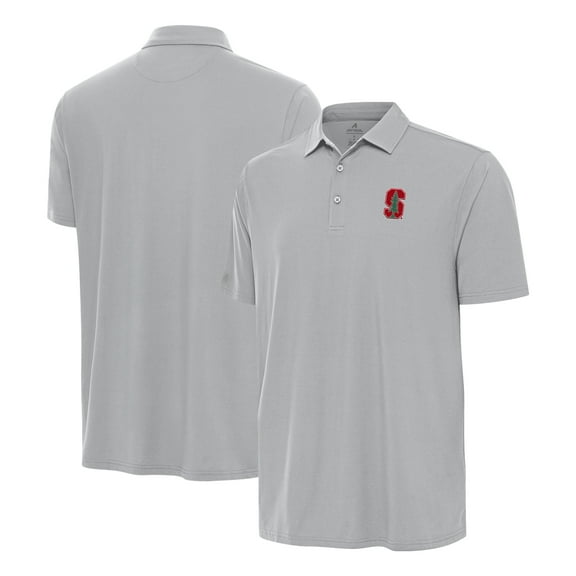 Men's Antigua Gray Stanford Cardinal Era Polo