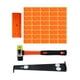 thumbnail image 3 of Juego de instalación de pisos de madera laminada, 43 Uds., con espaciadores, resistente, barra de tracción, mazo con mango de fibra de vidrio de alta Bloque naranja Macarena Instalación de pisos, 3 of 8
