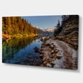 thumbnail image 2 of Placid Lake between Mountains - Impression sur Toile Paysage, 2 of 3