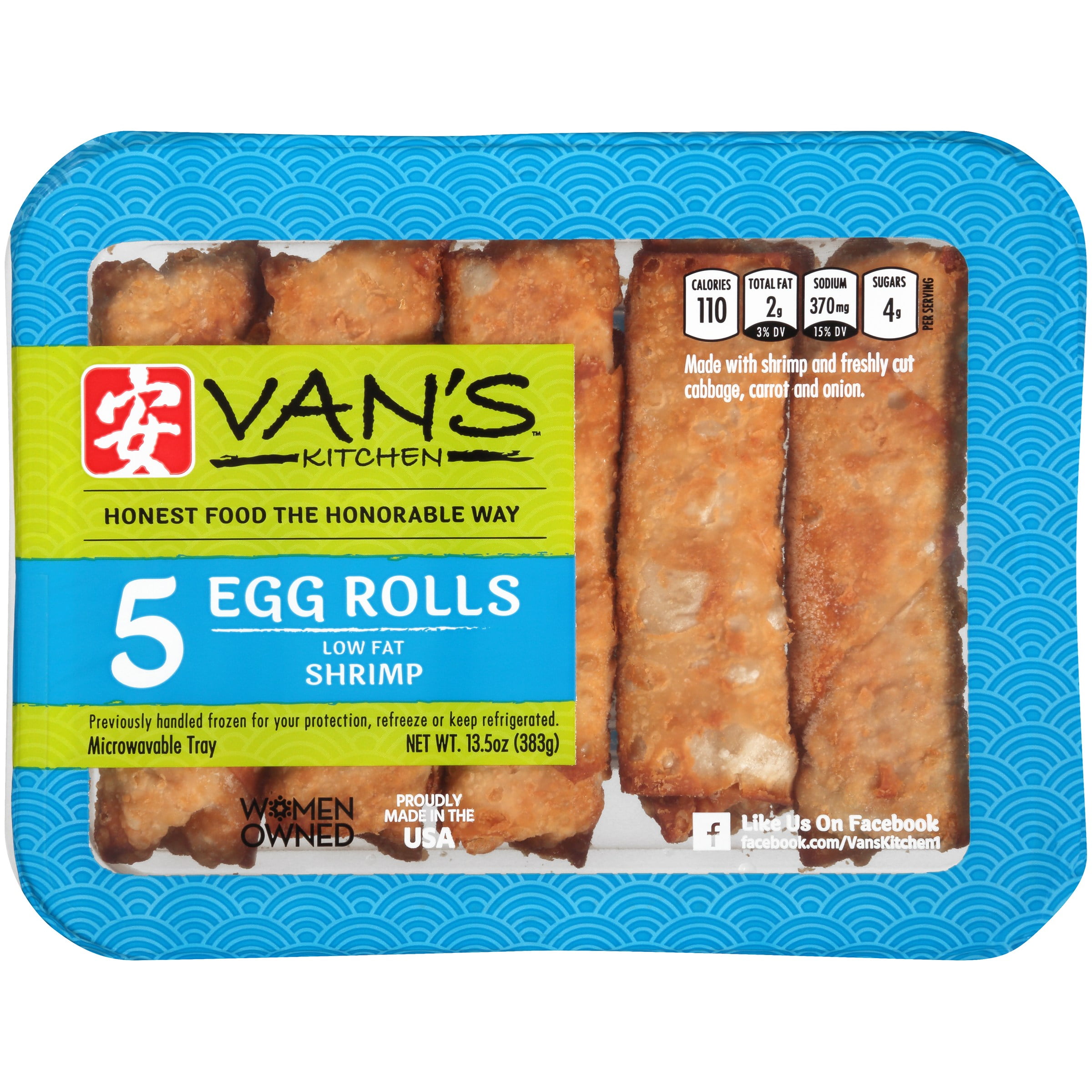 015788101276 UPC Van Egg Rolls Shrimp Low Fat