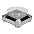 thumbnail image 7 of Rotating Display Stand, Compact Durable Solar Power&Battery Powered Jewelry Display Tray Ensure Your Precious Accessories are Always Safely Stored and Beautifully Displayed, Silver, 7 of 7