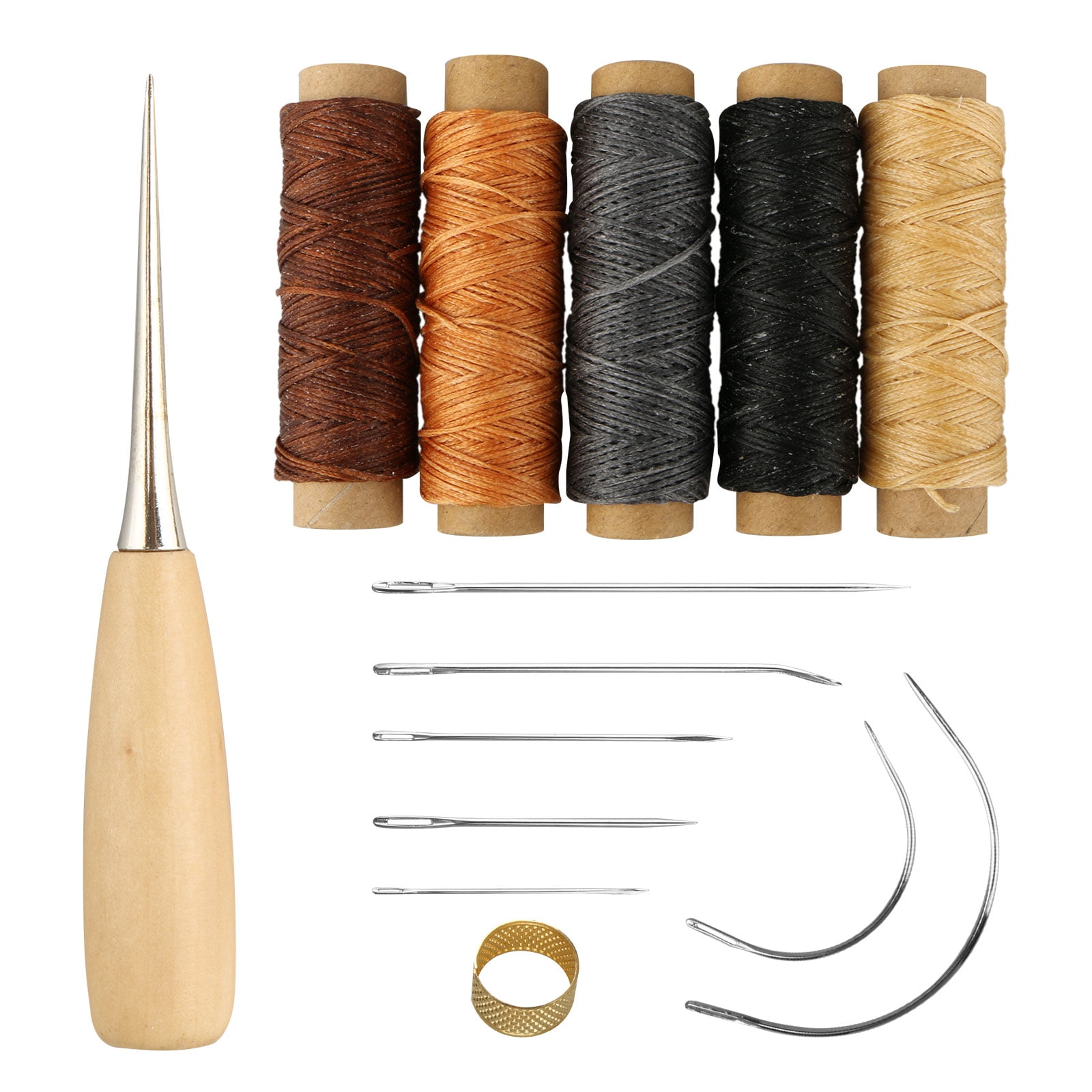 NEW 7 PIECES LEATHER UPHOLSTERY CANVAS SACKS MULTI PURPOSE CRAFT SEWING NEEDLES