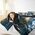 thumbnail image 4 of Feelyou 3D Sea Shark Child Queen Comforter Set, Hunting and Fishing Bedding Set, 3pcs, 4 of 8