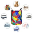 thumbnail image 6 of ZNDUO Laundry Basket, Round Laundry Storage Basket, Waterproof Laundry Hamper with Handles, Small Size - Stained Mosaic Glass Pattern, 6 of 8