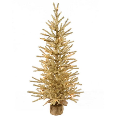 Gold Artificial Christmas Trees Vickerman 24