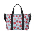 thumbnail image 6 of Rocae Strawberries for Travel Shoulder Bag Top Handle Handbag with Yoga Mat Buckle for Gym, Work, Travel, 6 of 7