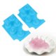 thumbnail image 3 of 2PCS Shark Fin Ice Cube Jelly Tray Silicone Shark Cake Chocolate Fondant Cookie Mold Kitchen Baking DIY Tools (Sky-blue), 3 of 3