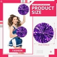 thumbnail image 2 of Zhangyh Pom Poms Cheerleading,Fluffy Cheerleader Pompoms with Finger Ring Handle,Metallic Pom Poms Cheerleading for Children Adults Sports Competition Holiday Celebration, 2 of 7