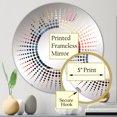 thumbnail image 3 of Designart "Unveiled Sunsets at Monuments I" Monuments Starburst Round Wall Mirror - Architecture Oval Printed Decorative Mirror - Multiple Color Options, 3 of 5