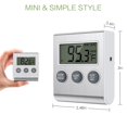 thumbnail image 3 of Refrigerator Thermometer, Digital Fridge Thermometer, Freezer Thermometer with High & Low Temperature Alarm, LCD Display, Magnetic for for Restaurants, Kitchen, Home, 3 of 8