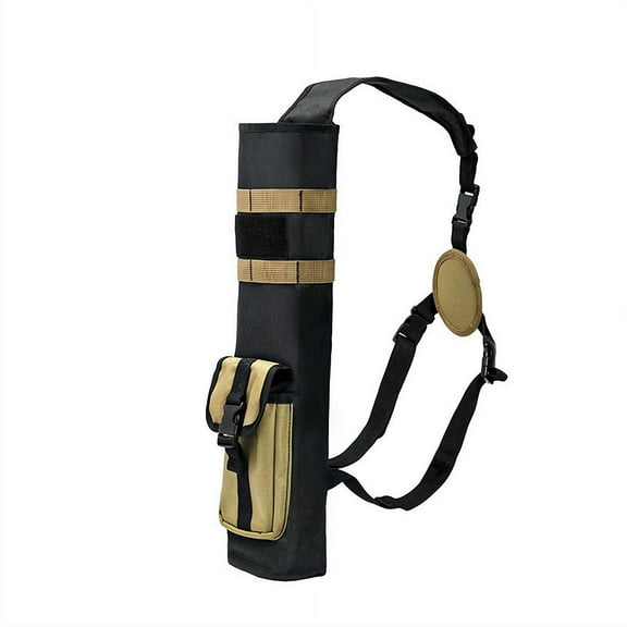Archery Lightweight Back Arrow Quiver, Tactical Arrow Holder with Pocket, Multi-Function Archery Storage Case Accessories
