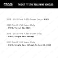 thumbnail image 2 of Max Advanced Brakes - Brake Kit for 2013 2014 2015 2016 2017 2018-2021 Ford F250 F350 Super Duty w/ RWD SRW Front and Rear Replacement Cross Drilled Disc Brake Rotors and Ceramic Brake Pads, 2 of 9