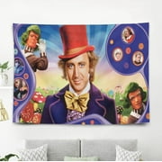 Willy Wonka Gift Wall Hanging Backdrop for Room Bedroom Girls Fans Background Banner Party Birthday Supplies Decor Hello Kitty