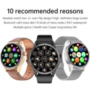 Rainbuvvy R6 Smart Watch 1.32 Inch Built-in Bluetooth Headphones 100 Sports Modes Sports Watch