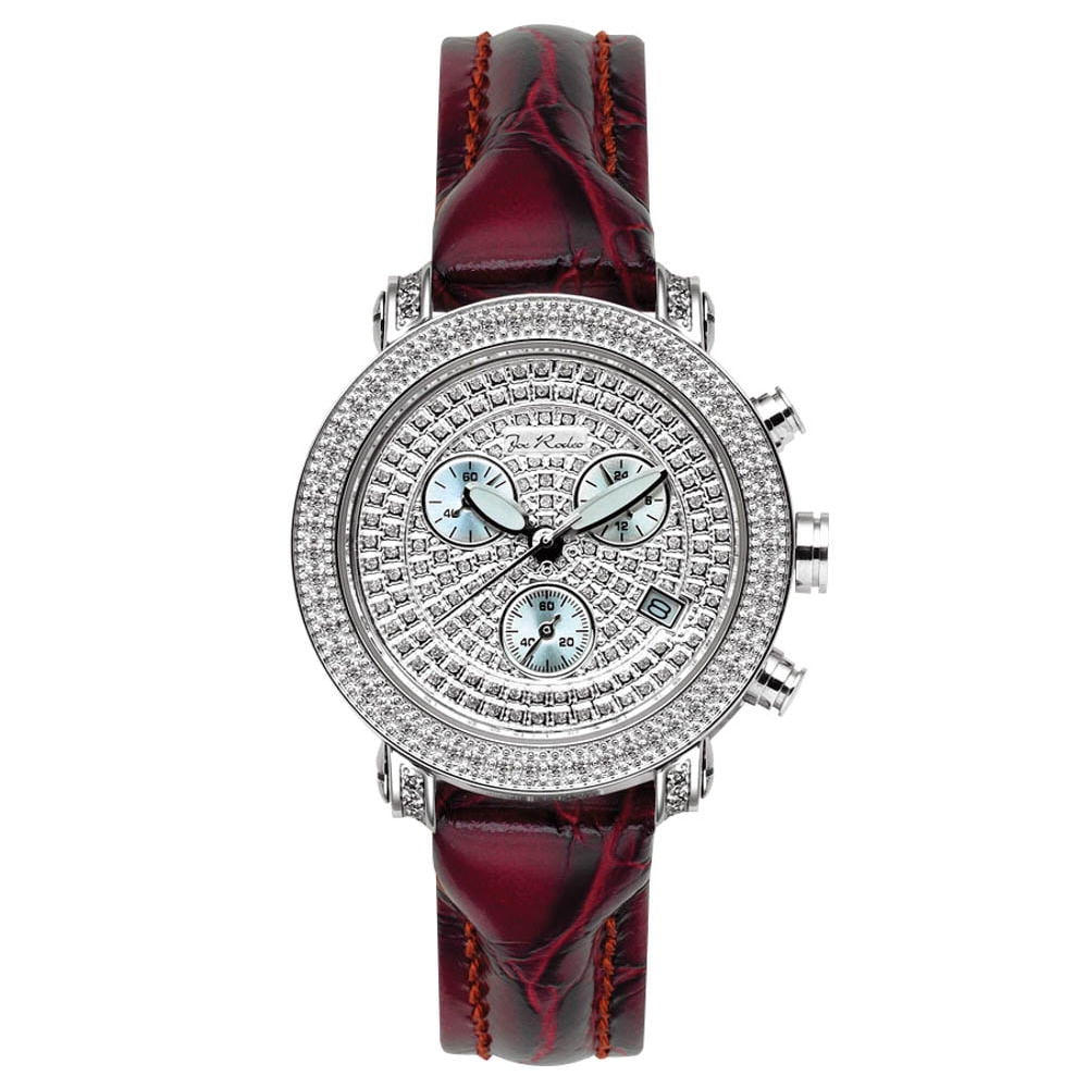 Joe Rodeo - White Joe Rodeo Unisex-adult Diamond Watch Genuine Diamonds 0.6 ctw, 36 mm size case