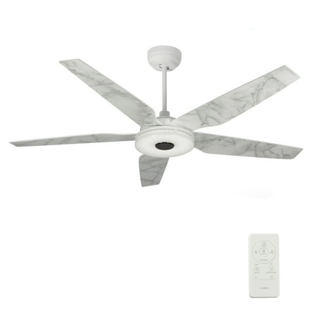 

52 inch Indoor and Outdoor Use Plywood Ceiling Fan with Dimmable LED Light Remote