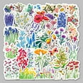 thumbnail image 2 of 50Pcs Mixed Styles Flower Pattern Waterproof PVC Plastic Stickers Self Adhesive Picture Stickers for Water Bottles Stickers Mixed Color 55~85mm, 2 of 4