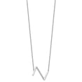 thumbnail image 5 of Auriga Fine Jewelry 14K White Gold Sideways Diamond Initial Z Necklace for Women, 5 of 5