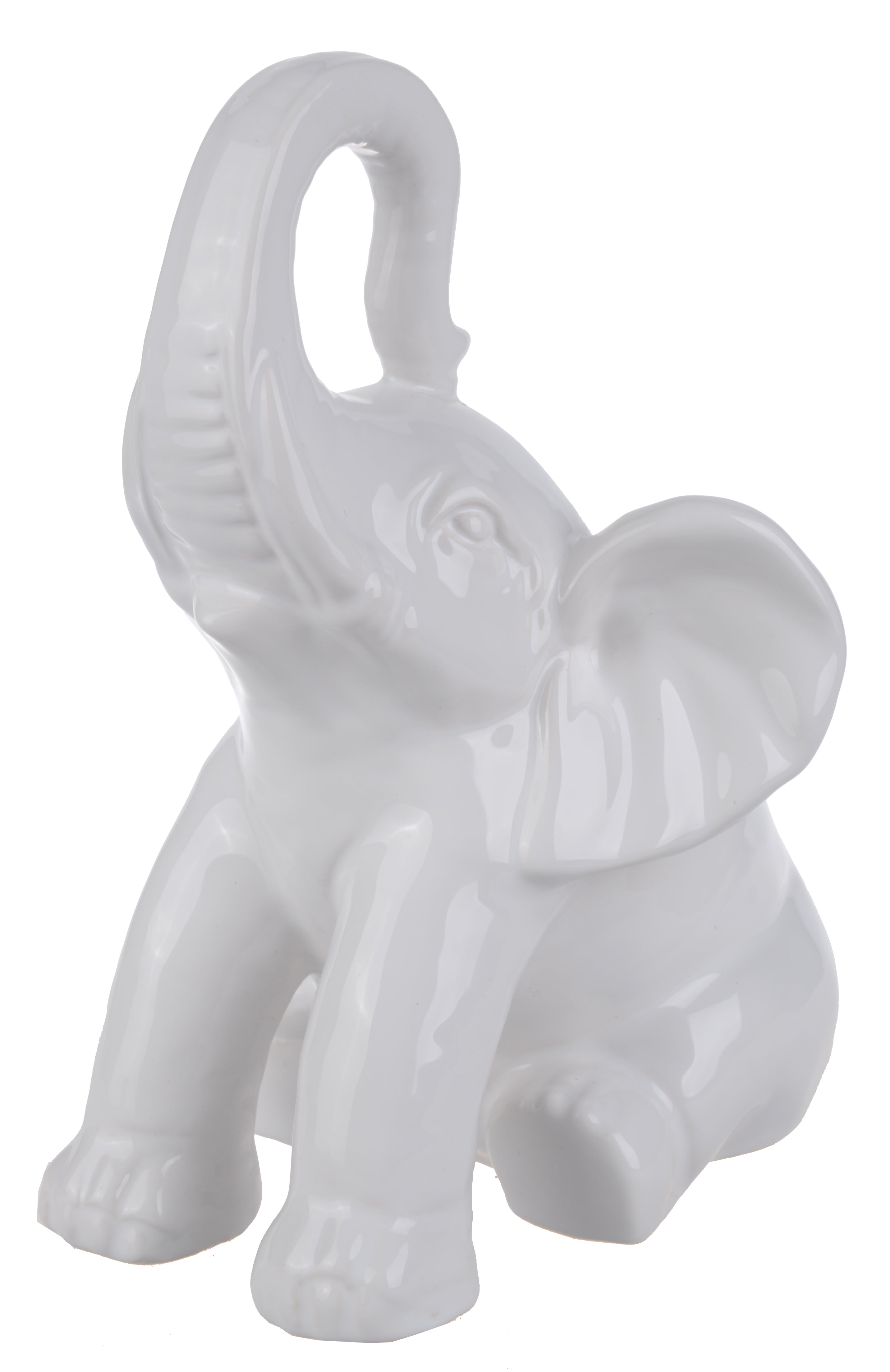 A&B Home Elephant Figurine, White - Walmart.com