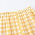 thumbnail image 2 of Defitshape Women's Cotton Pajama Pants Plaid Pj Sleep Lounge Bottom Comfy Elastic Loose Band Printed with Pocket Yellow X-Small, 2 of 5