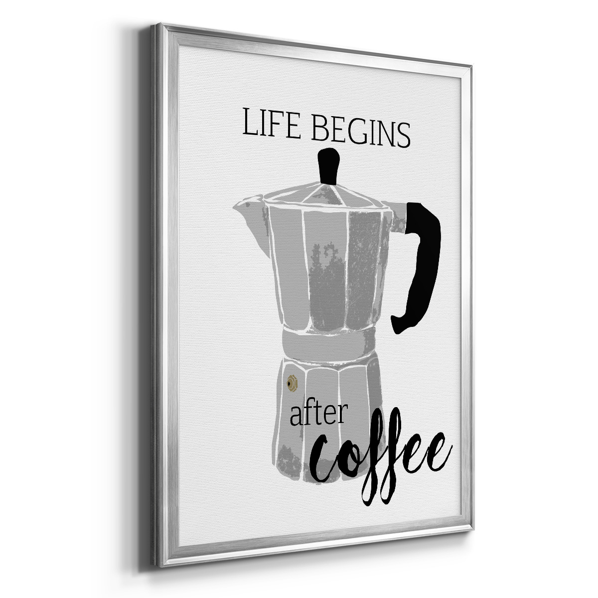 Begins After Coffee Premium Framed Print - Ready to Hang