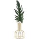 thumbnail image 3 of Jarrón de tubo de ensayo de vidrio, florero hidropónico con soporte geométrico de metal para la decoración de la oficina de la boda del hogar, oro Feliz Sencillez, 3 of 3