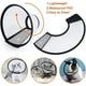thumbnail image 4 of Cono para gatos TANGJMXG Collar isabelino ajustable de plástico ligero Negro 5.5-7.2 pulgadas, 4 of 5