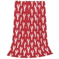 thumbnail image 2 of Sikiie Cartoon Lobster Ultra-Soft Micro flannel Blanket Luxury All Seasons Warm Blanket for Bedding Sofa and Travel (4 sizes)-60"x50", 2 of 7
