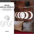 thumbnail image 5 of 1 juego de pegatinas autoadhesivas para espejos de luna, pegatinas para espejos de pared, decoración del hogar, 5 of 5