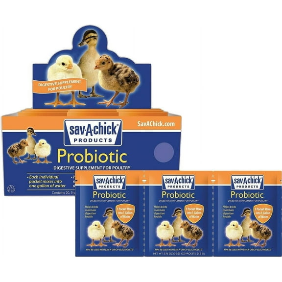 Save-A-Chick® Products Probiotic Poultry Digestive Supplement 3- 0.17 oz. Pack