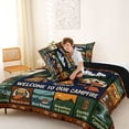 thumbnail image 4 of Catabedysis Country Style Camping Full Size Comforter Sets,Happy Camping Print Bedding Comforter Set For Boys,Multicolor,Black Reversible,3-Piece,1 Comforter and 2 Pillowcases, 4 of 7