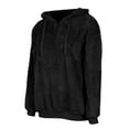 thumbnail image 4 of Pull à Capuche Manches Longues Hiver Femmes Pull Chaud avec 1/4 Zip, 4 of 6
