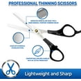 thumbnail image 2 of Pet Magasin Pet Thinning Shears - Professional Thinning Scissors with Toothed Blade, 2 of 7