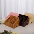 thumbnail image 3 of Caja de almacenamiento de teléfono móvil de madera con múltiples rejillas, caja de acabado para almacenamiento de escritorio, caja de pistas, caja de almacenamiento de certificados, caja de madera, 3 of 6