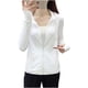 thumbnail image 5 of Chaquetas y abrigos casuales con capucha de manga larga para mujer, color sólido, ropa de protección solar informal con capucha de manga larga, top de poliéster para mujer, 5 of 5